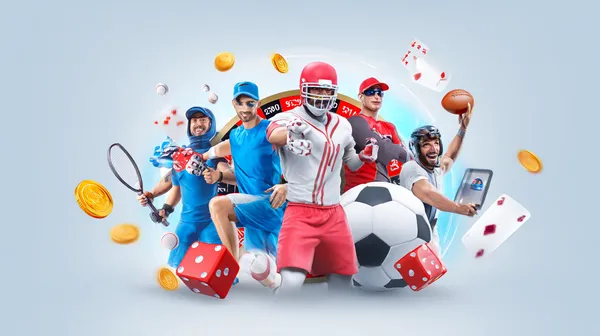 App Móvel 45QBET — Seu hub completo para cassino e esportes Um homem concentrado em seu laptop com estatísticas ao vivo ao fundo, destacando os recursos dedicados de esportes e jogos do app móvel 45QBET.